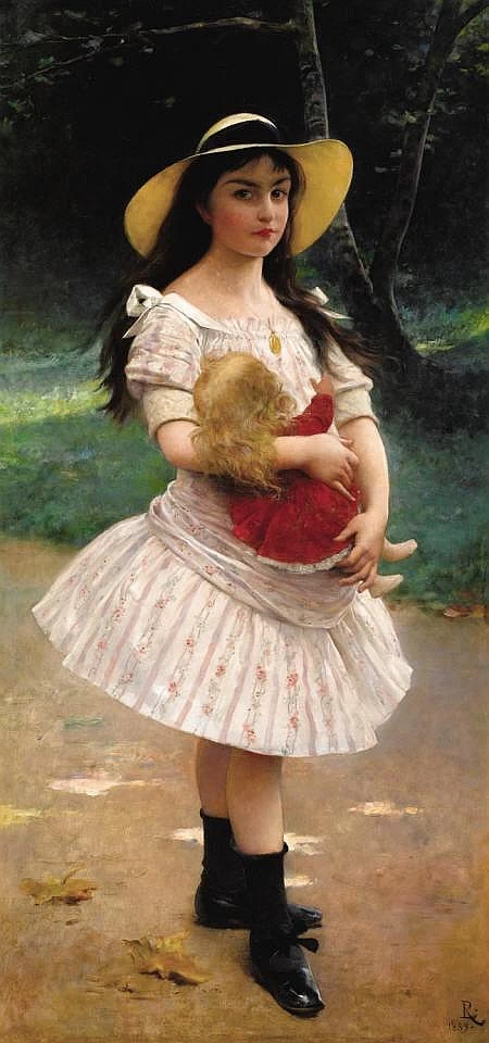 Ragazza con bambola, 1889
